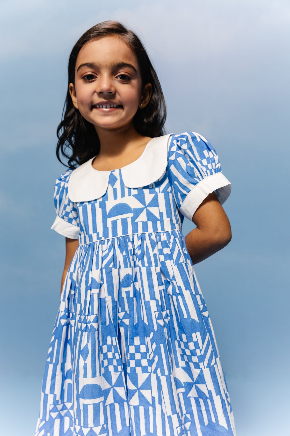 Cobalt Mosaic Frock