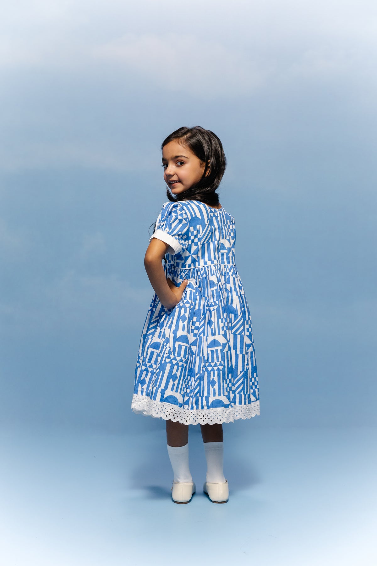 Cobalt Mosaic Frock