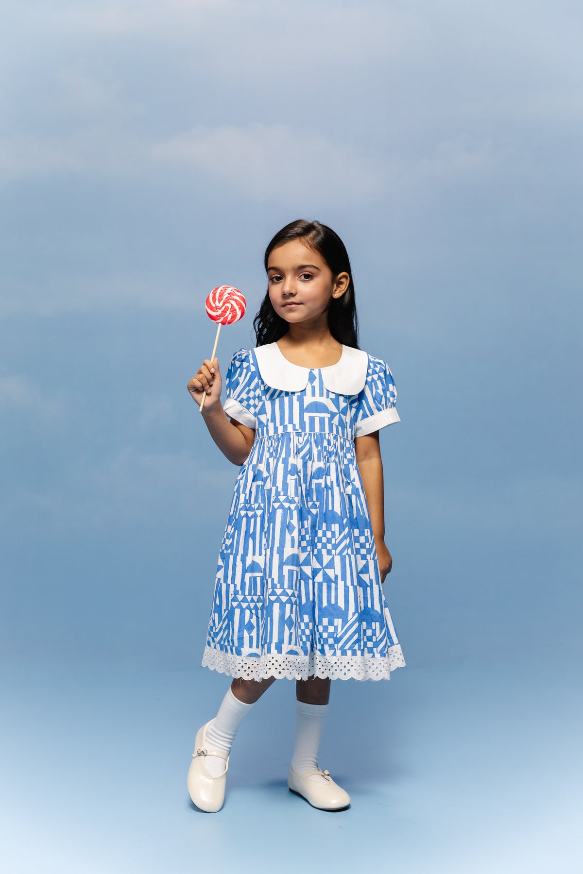 Cobalt Mosaic Frock