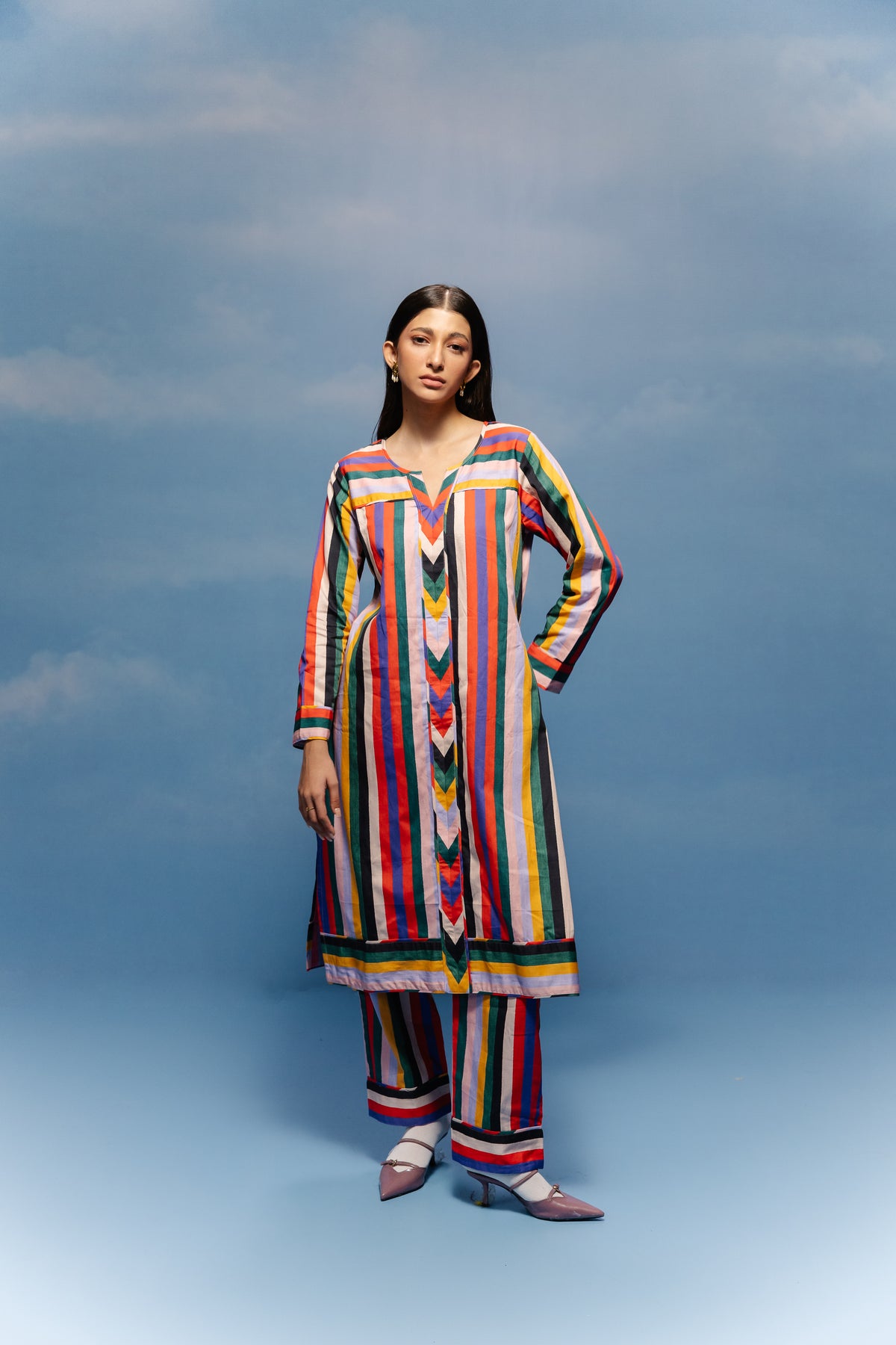 Spectrum Multi-Stripe Co-ord Set