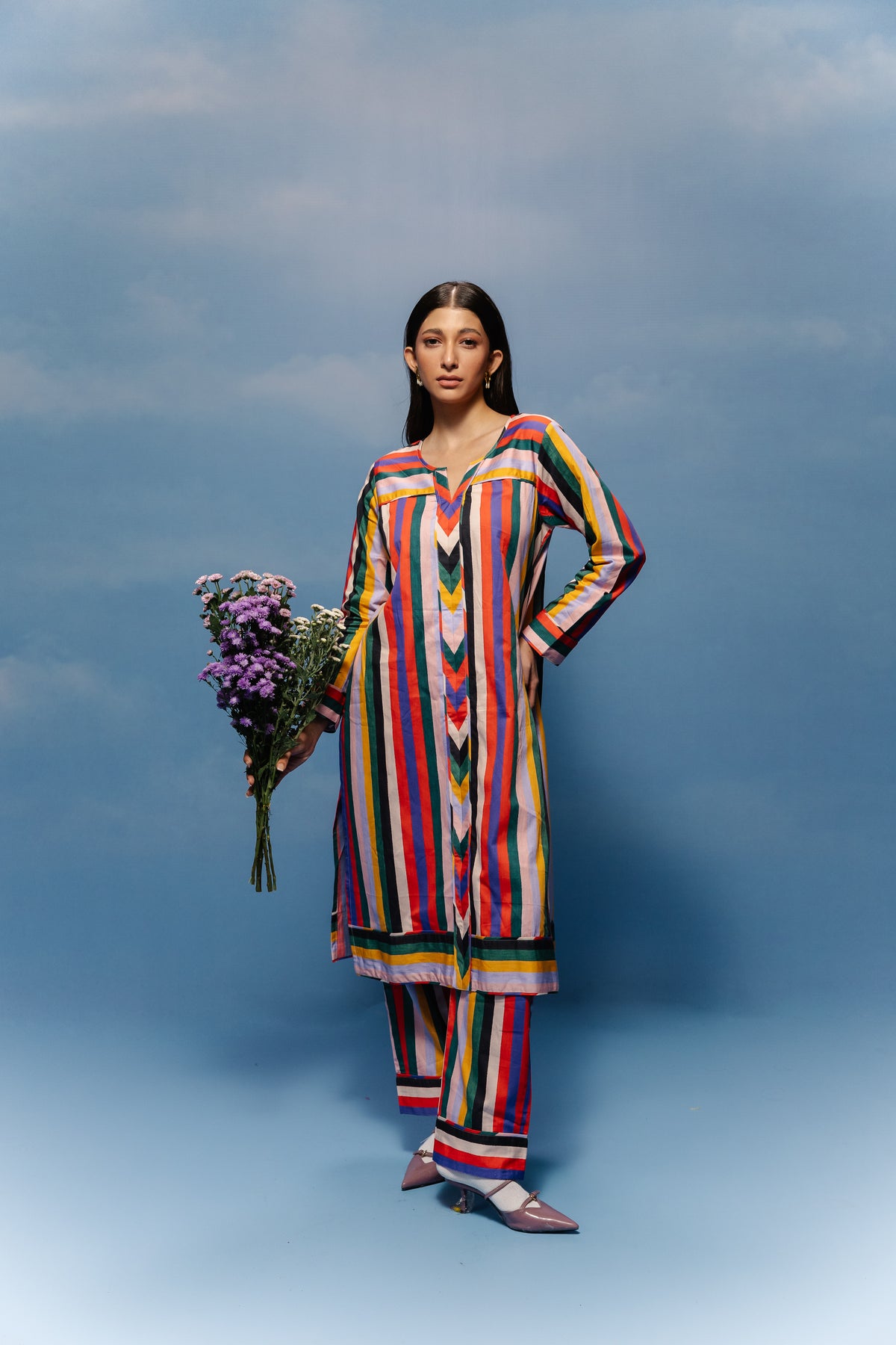Spectrum Multi-Stripe Co-ord Set