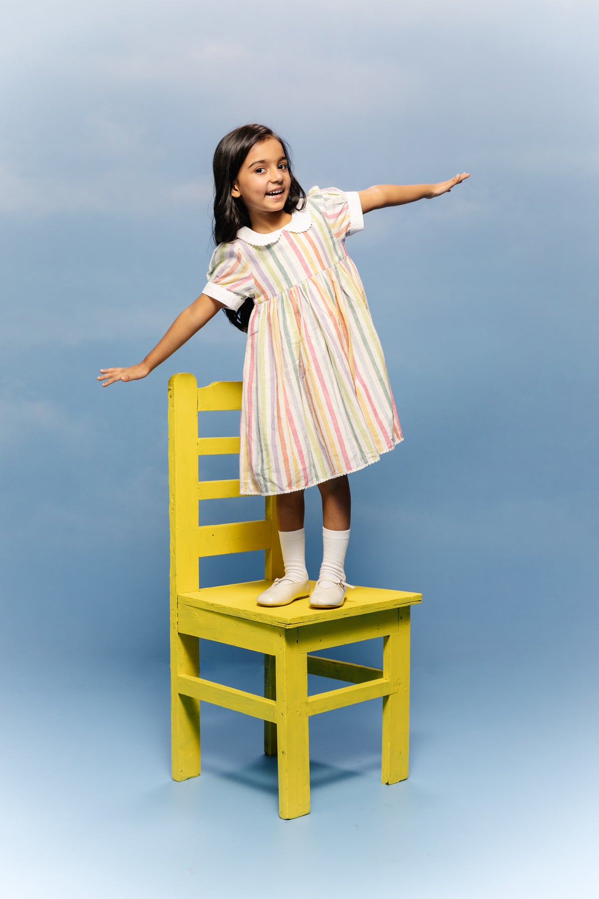 Rainbow Sorbet Peter Pan Frock