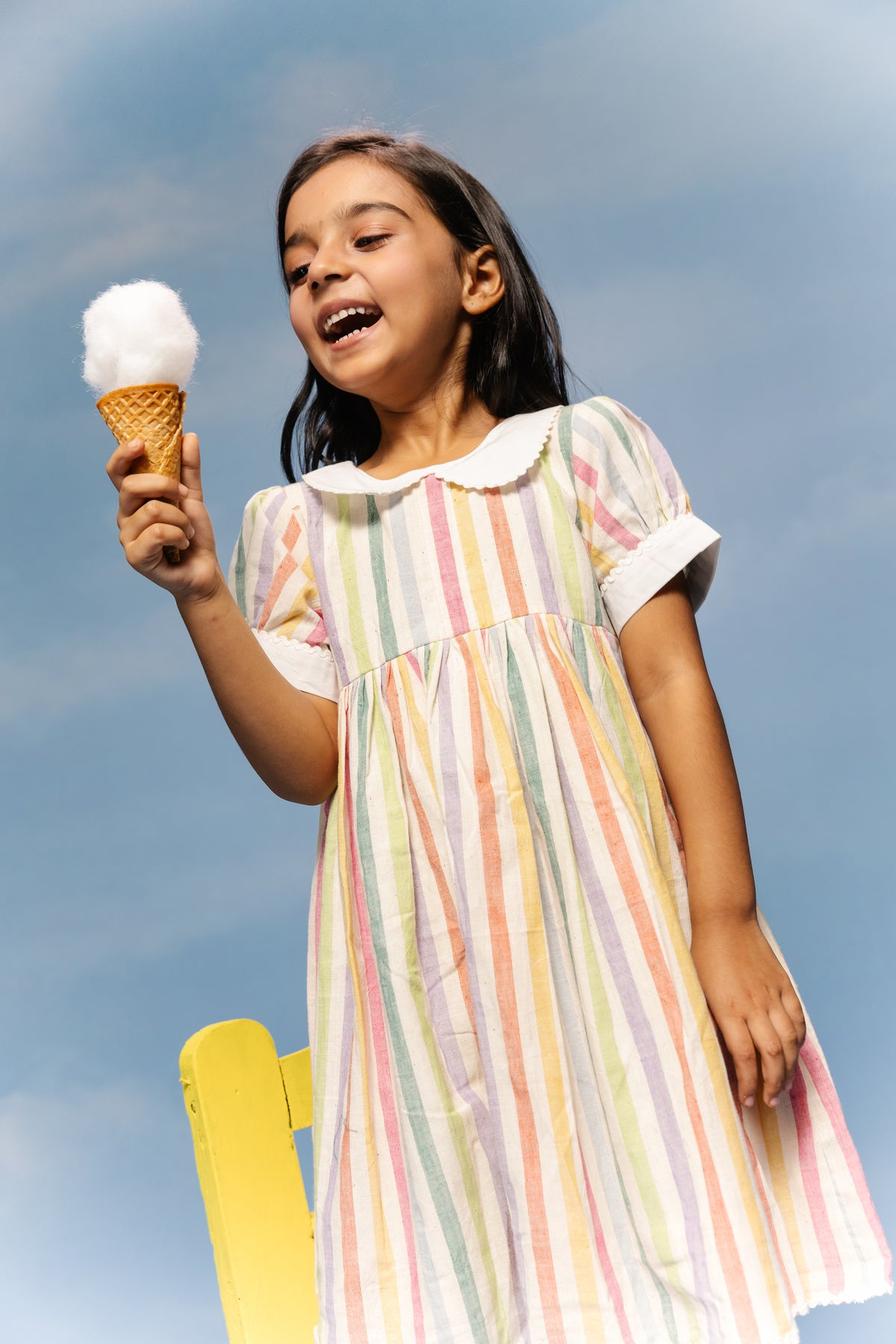 Rainbow Sorbet Peter Pan Frock