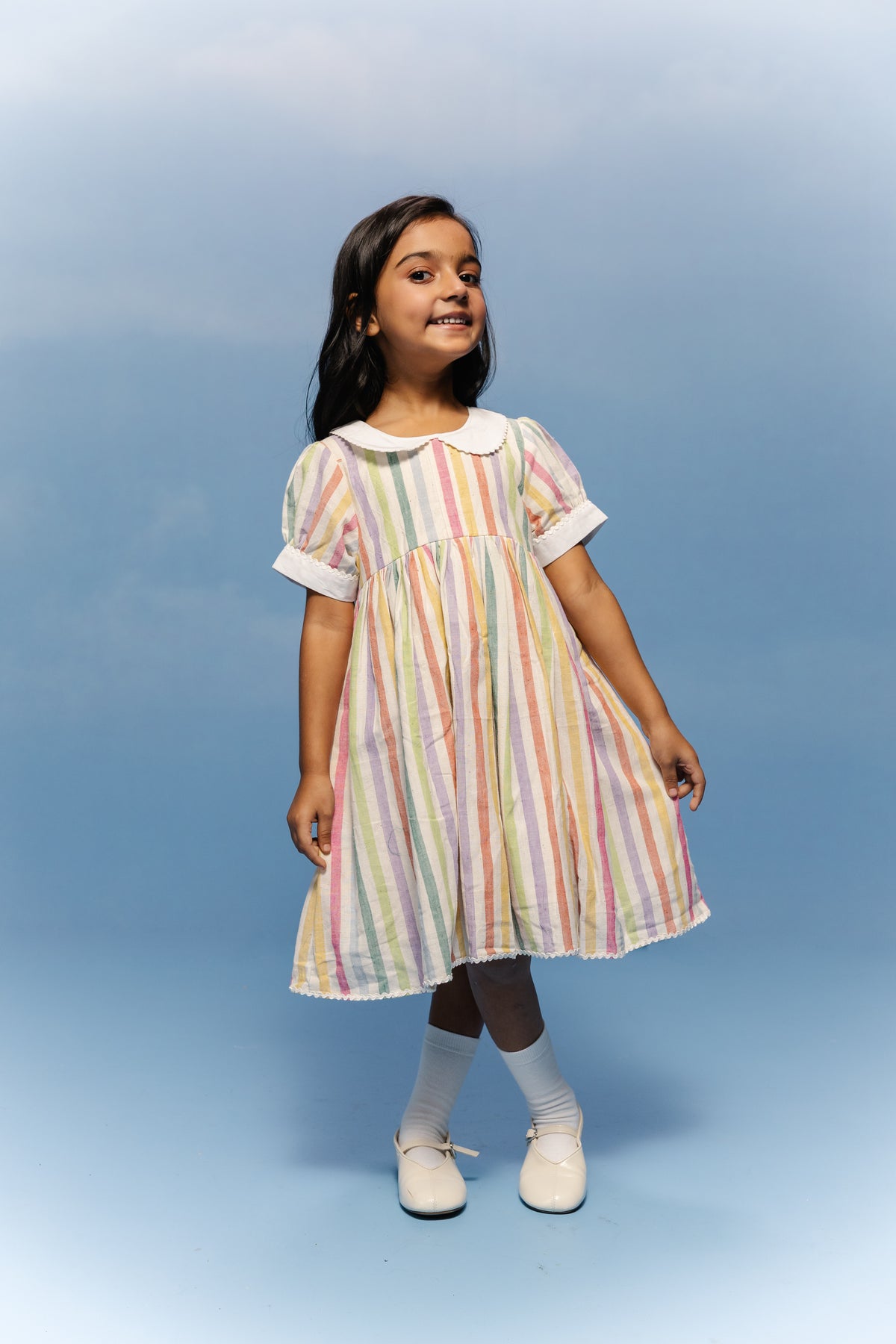 Rainbow Sorbet Peter Pan Frock