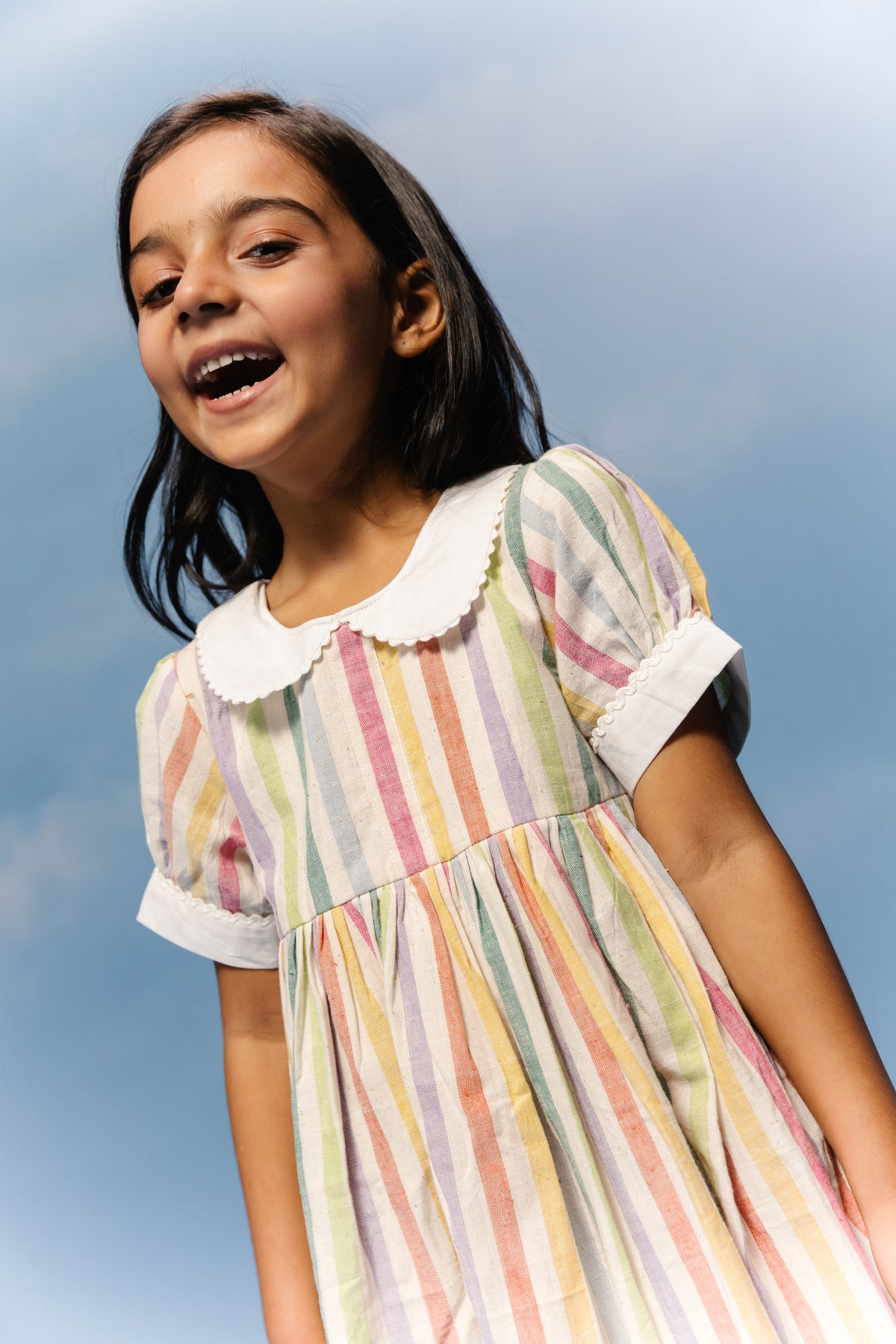 Rainbow Sorbet Peter Pan Frock