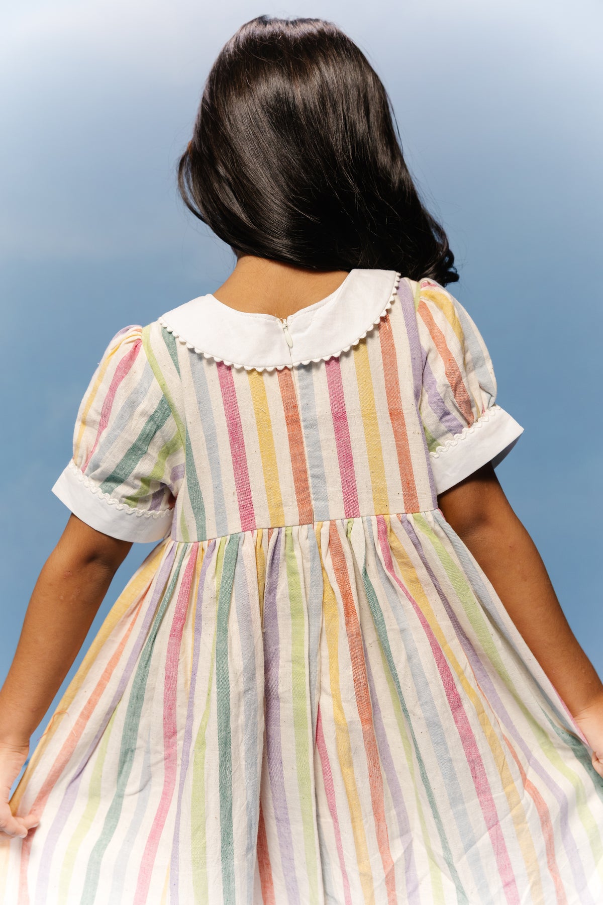 Rainbow Sorbet Peter Pan Frock
