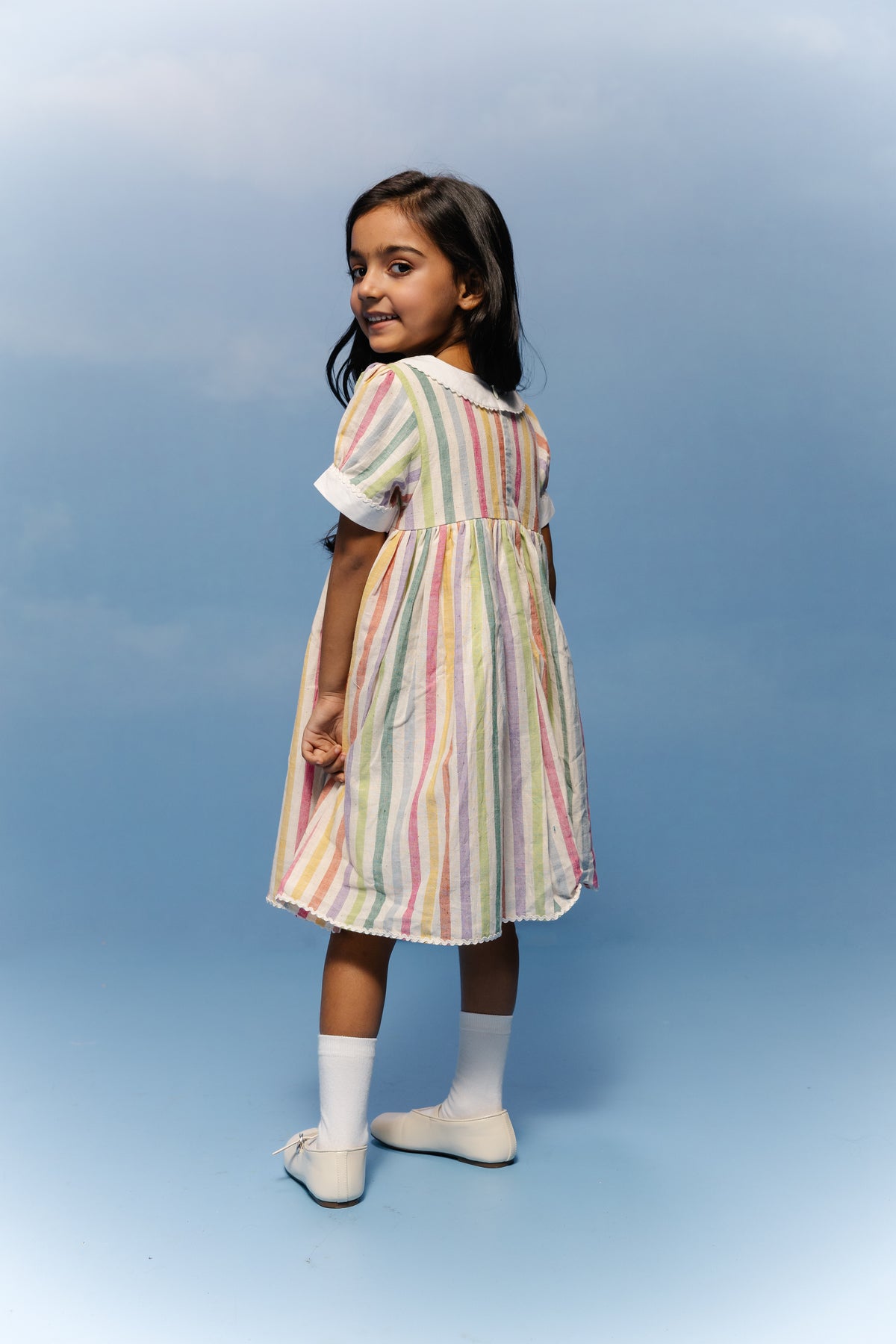 Rainbow Sorbet Peter Pan Frock