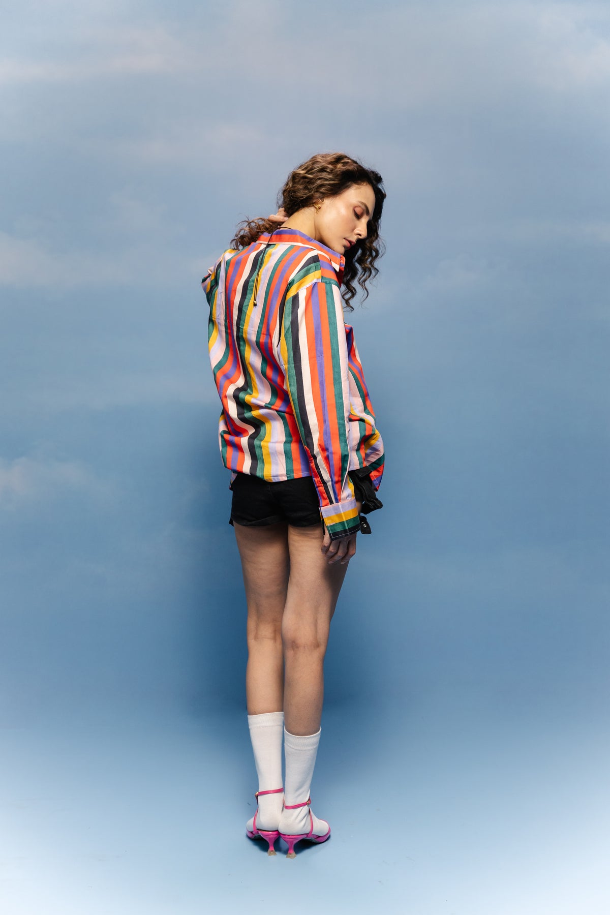 Prism Stripe Cotton Shirt