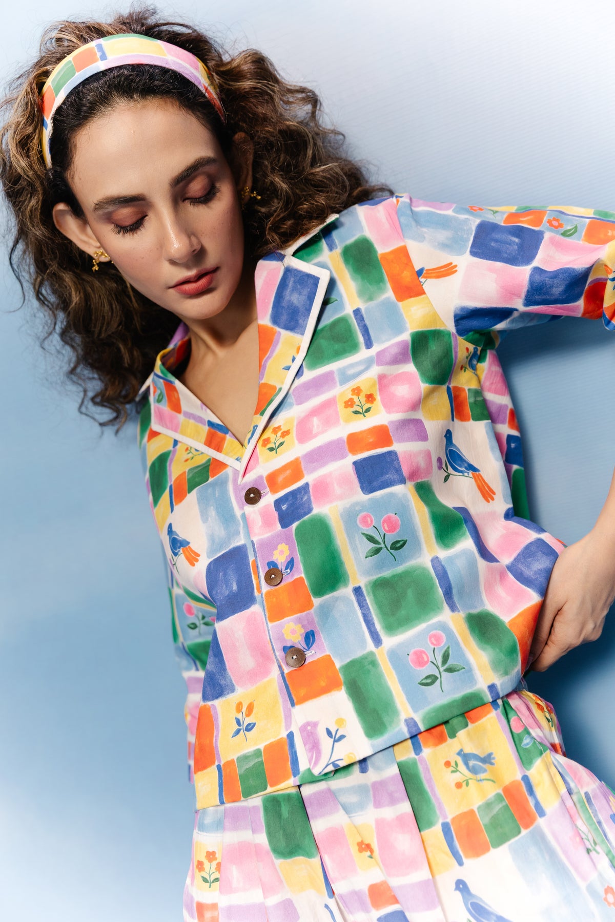 Songbird Grid Co-ord Set