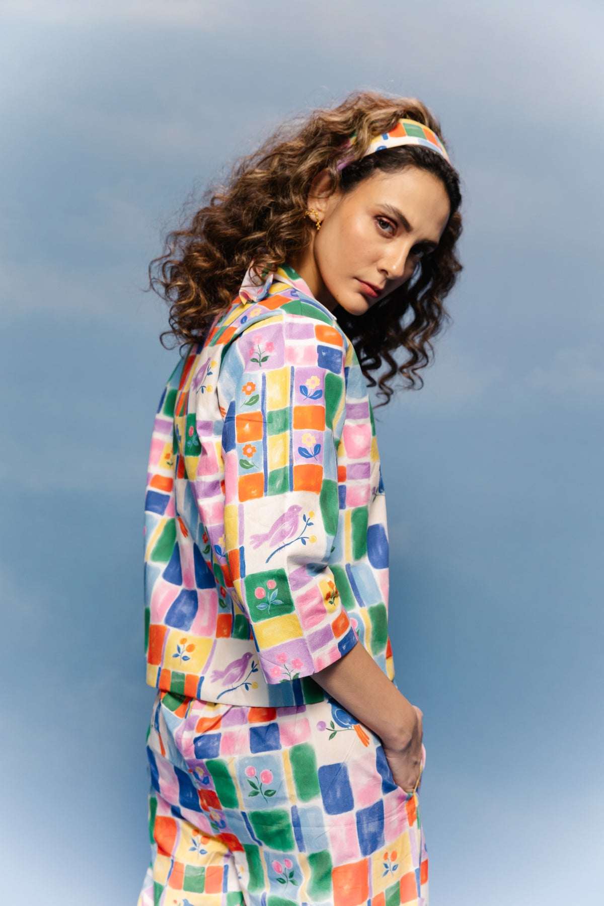 Songbird Grid Co-ord Set