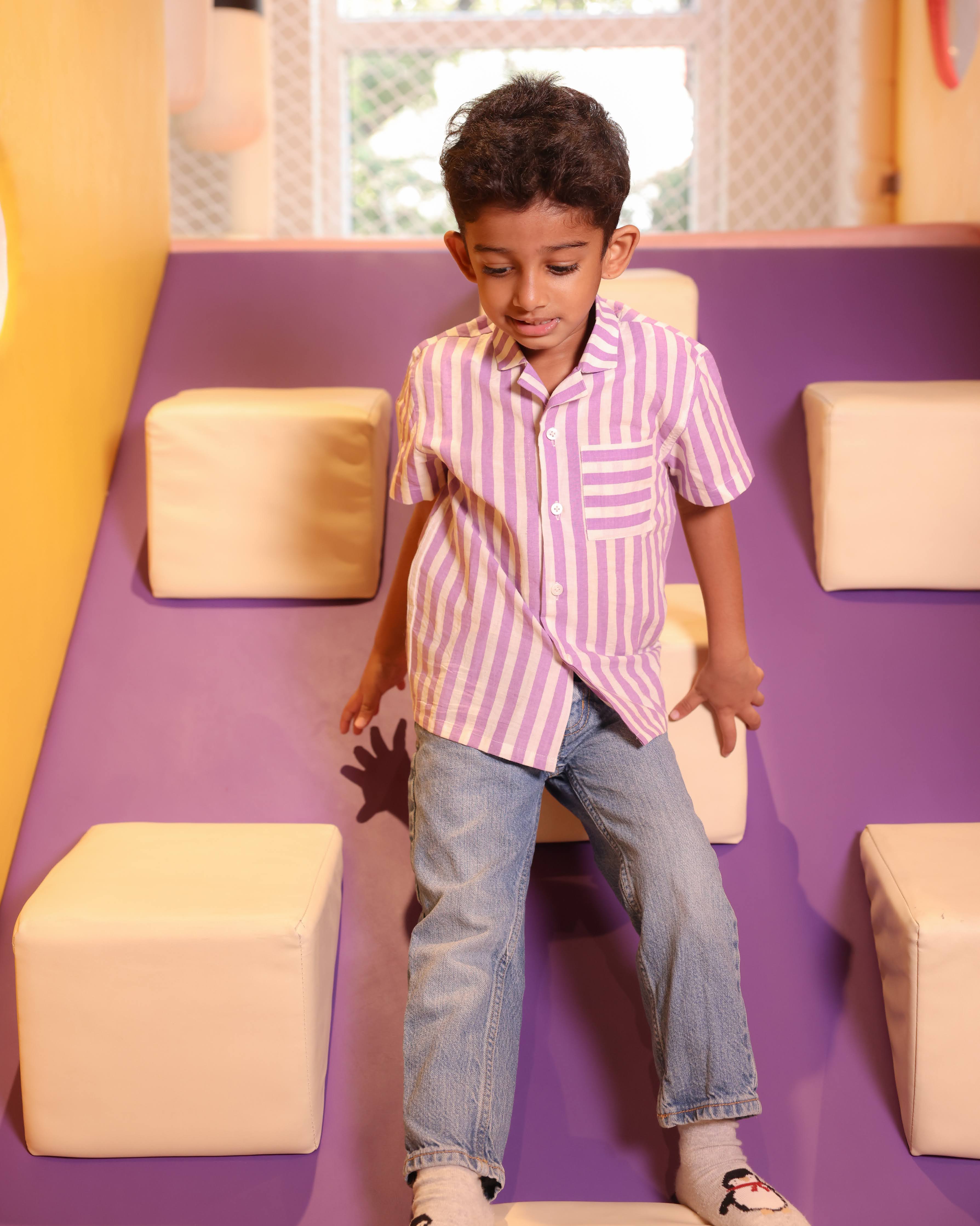 Lavender Stripes Shirt